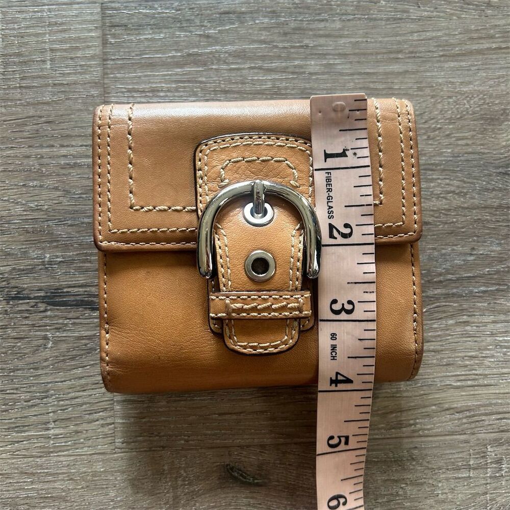 Coach Women's Brown Leather Wallet Credit Card Holder - Picture 9 of 11